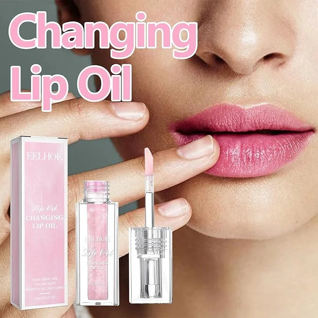 Midnight Boss Up Magic Color Changing Lip Oil Stain Cosmetic PH Actived Moisturizing Hydrating Glow Gloss Tinted Transpare...