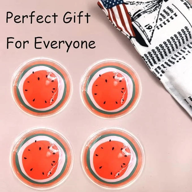 Reusable Gel Eye Ice Pack, Round Eye Cold Pads, Cooling Eye Masks for Eye Strain, Eye Swelling, Eye Redness, Puffy Eyes, D...