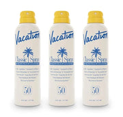Vacation Classic Spray Sunscreen SPF 50 3-Pack, Broad Spectrum Sunscreen Spray, Vegan Sunblock Spray, Body Lotion with SPF...