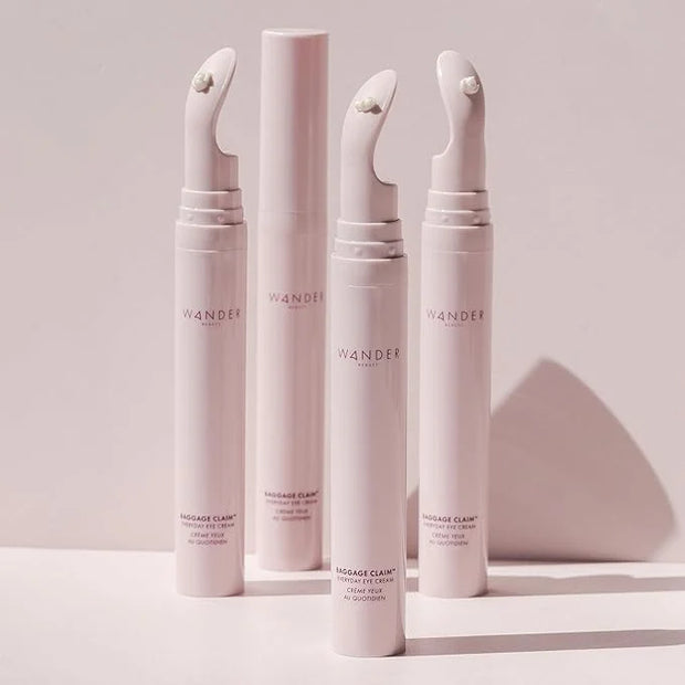 Wander Beauty Baggage Claim Everyday Eye Cream - Eye Serum for Dark Circles, Under-Eye Bags & Fine Lines - Hydrating Eye C...