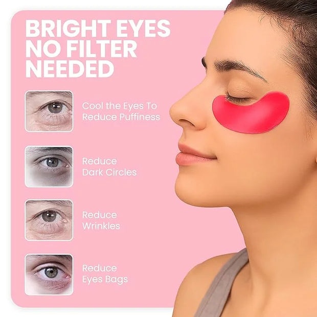 Under Eye Patches for Puffy Eyes & Dark Circles - Deep Hydration, Smooth Fine Lines, Anti-Wrinkles Patches, Enriched with ...