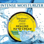 WORKMAN'S FRIEND Superior Healing Hand Cream - Intense Moisturizer - Heals Extremely Dry & Cracked Skin - 2.5 ounce - Prod...