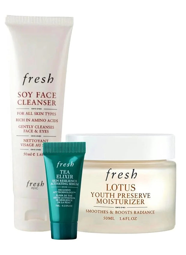 Soy Hydration Face Cleanser 1.6oz / 30mL and Lotus Youth Moisturizer 1.6oz / 30mL Gift Set - Product Image