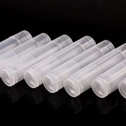 100Pcs 5ML Transparent Clear Empty Lip Balm