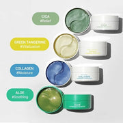 tenzero Green Tangerine Vita C Hydrogel Eye Patch (60 pairs, 90g), Vitamin C Treatments for Dark Circles, Puffy Eye, Fine ...