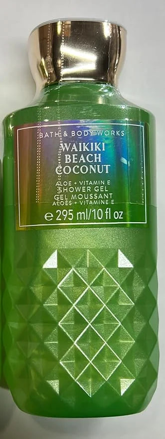 Bath and Body Works WAIKIKI - BEACH COCONUT Shower Gel 10 Fluid Ounce (2020 Edition) - Product Image