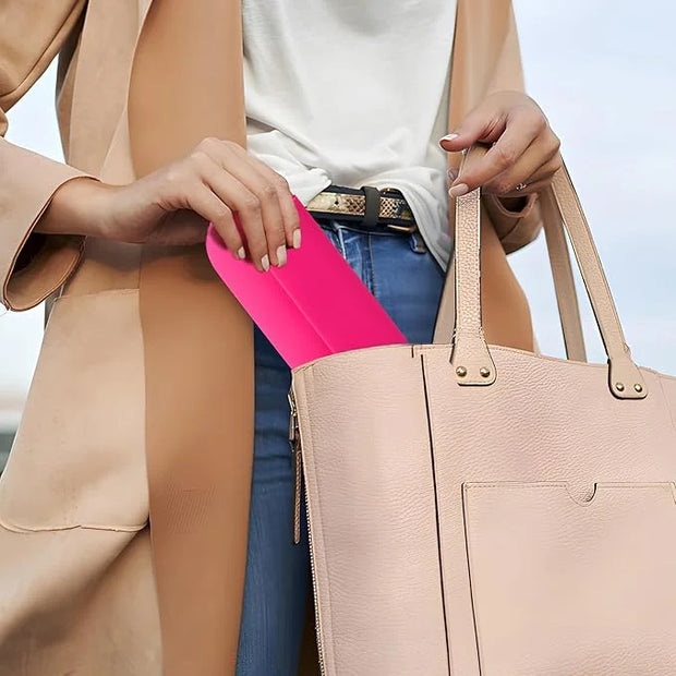 Silicone makeup brush holder travel