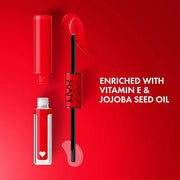 NYX PROFESSIONAL MAKEUP Shine Loud, Long-Lasting Liquid Lipstick with Clear Lip Gloss - Rebel In Red (Warm Red) - Product ...