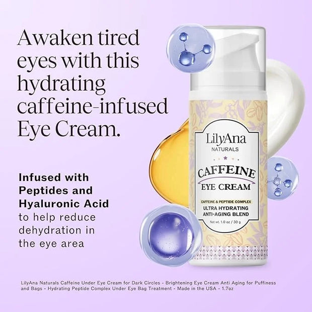 LilyAna Naturals New Caffeine Eye Cream 1oz - Product Image