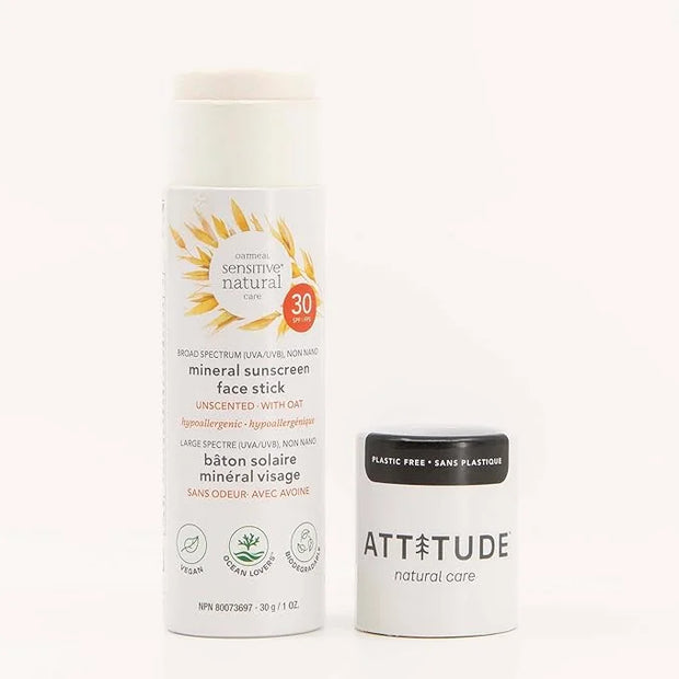 ATTITUDE Plastic-Free Mineral Face Sunscreen