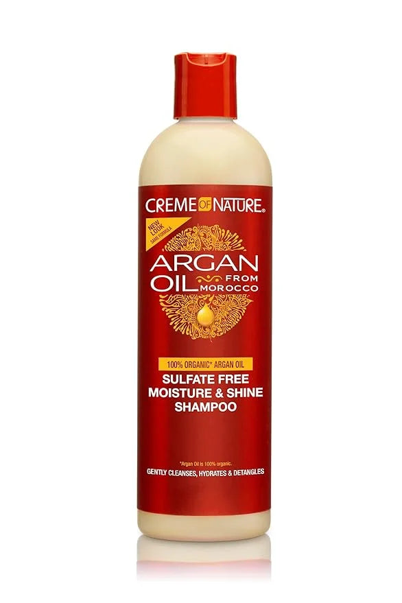 Creme of Nature Argan Oil Shampoo, Moisture & Shine Shampoo, Sulfate Free Hair Care Formula, Nourishes, Hydrates, Detangle...