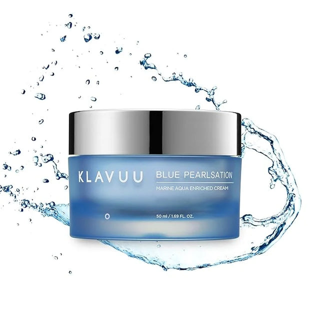 BLUE PEARLSATION MARINE AQUA ENRICHED CREAM - Hypoallergenic Deep Moisturizer with Apple Water for Nourished, Balanced Ski...