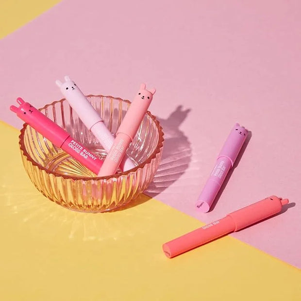 TONYMOLY Petit Bunny Lip Gloss for Women, Easter Basket Stuffer, Long Lasting Lip Crayon, Korean Lip Gloss, Vitamin E Enri...
