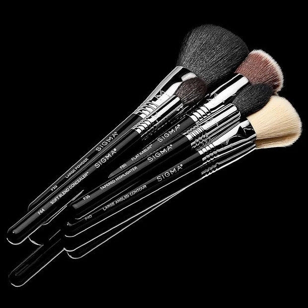 Sigma Beauty Makeup Brush Set – Set of 5 Classic Makeup Brushes for Full Face, Professional Makeup Brushes for Foundation,...