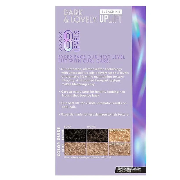 SoftSheen-Carson Interbeauty Dark and Lovely® Uplift Bleaching Kit for Blonde Hair, Includes Bleach Powder, Developer, and...