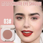 Pressed Single Matte Tan Eyeshadow Palette, Brown Eyeshadow For Old Women, Neutral Matte Pressed Powder Single Vegan Eyesh...