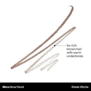 Morphe Micro Dual Eyebrow Pencil - Dual-Ended Brow Pencil Featuring a Retractable, Ultra-Precise, Pointed Tip - Richly Pig...