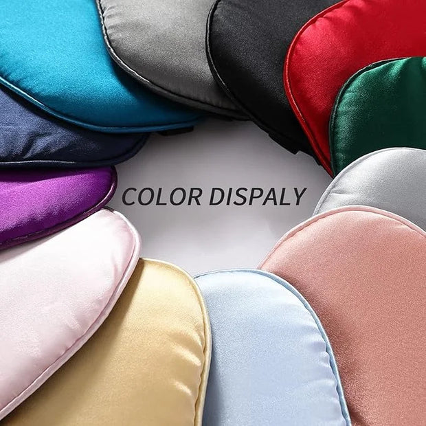 2-Pack 100% Real Natural Silk Eye Mask, Silk Sleeping Mask, Shade Puffy Eye Gift with Adjustable Straps, Sleep Eye Mask, S...