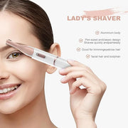 Eyebrow Trimmer, Women's Facial Hair Remover ＆ Eyebrow Trimmer with Pivoting Head - Rechargeable Double-Sided Eyebrow Razo...