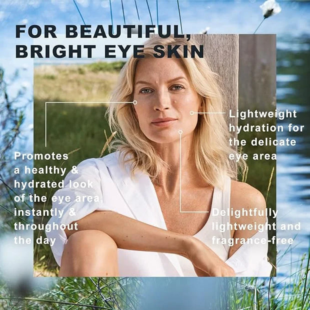 Lumene Purity Dew Drops Hydrating Eye Gel - Dark Circle Eye Cream with Hyaluronic Acid & Under Eye Serum + Puffy Eyes Trea...