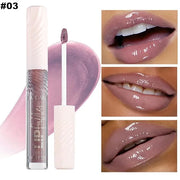 nude purple Lip GlossTinted Glitter Lipgloss Lip Oil Teens Moisturizing Lipstick Lip Balm High Shine And Vegan Plumping Li...