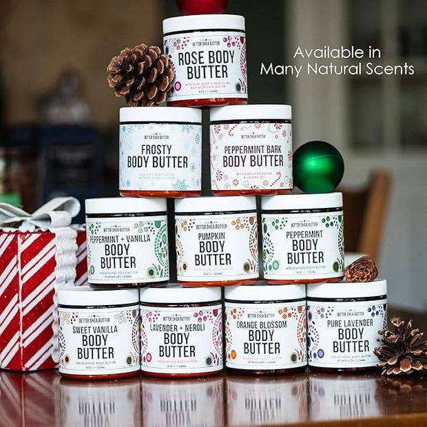 Shimmer Body Lotion with a Frosty Christmas Scent | Christmas Lotion Limited Edition with Organic Shea Butter | Body Butte...