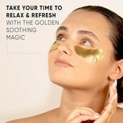 CÉLOR Under Eye Patches Premium - Golden Under Eye Mask Enriched with Hyaluronic Acid, Caffeine, Tea Tree & Collagen, unde...