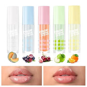 VANERIA Color Changing Lip Gloss,Clear to Pink,Fruit Flavoured Lip Changing Lip Gloss,PH Lip Color,Long Lasting Moisturizi...