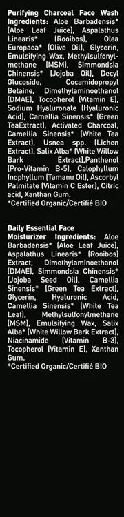 Brickell Men's Daily Essential Face Care Routine II, Purifying Charcoal Face Wash and Daily Essential Face Moisturizer, Na...