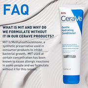CeraVe Gentle Hydrating Conditioner, Hair Conditioner With Ceramides, Niacinamide & Hyaluronic Acid, Sulfate Free & Color ...