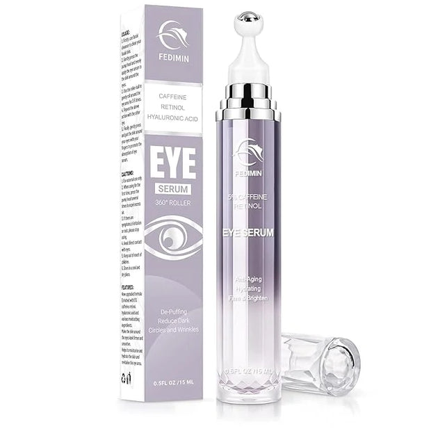 5% Caffeine Eye Cream for Dark Circles Under Eye Treatment Eye Serum for Wrinkles Fine Lines, Retinol Eye Care Eye Cream f...