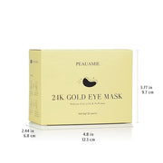Under Eye Patchs 24k Gold Eye Mask and Hyaluronic Acid and Rose for Dark Circles and Puffiness Wrinkle Eye Bags 30 Pairs -...