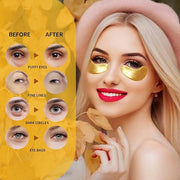 Under Eye Patches For Puffy Eyes 30Pairs, 24K Gold Eye Mask For Dark Circles and Puffiness, Under Eye Mask Patches Skincar...