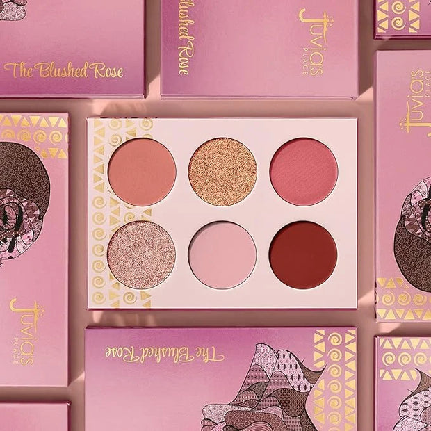 Juvia's Place Palette Blushed Rose - Rosy, Pinks, Rose-Gold, Shades of 6, Professional Eye Makeup, Pigmented Makeup Palett...
