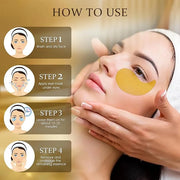 Hydrogel Eye Patches for Dark Circles, Puffy Eyes & Wrinkles - Collagen & Hyaluronic Acid Infused Under Eye Masks, Hydrati...