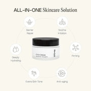 Meebak Cica Cream | Daily Repair Moisturizer with Niacinamide, Ceramide, & Retinol | Deep Hydration & Soothing | Locks in ...