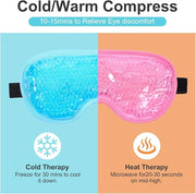 2 Pcs Gel Eye Mask Cooling Ice Eye Puffy Masks Reusable Hot Cold Compress Eyes Mask for Men Women Dry Itchy Eyes Bags Puff...