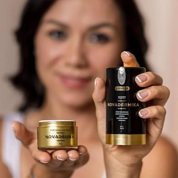 Novadérmika & Novadélika 2in1. Facial Emulsion and Eye Contour - Nourishes, Hydrates, Rejuvenates and leave your Skin with...