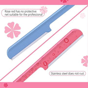 10 Pieces Eyebrow Razor for Women Facial Shaver Razor Brow Shaper Eyebrow Trimmer Dermaplaner Shaping Tool with Cover (Pin...
