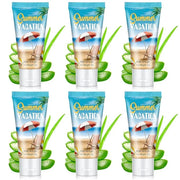 6 Pcs Mini Aloe Vera Gel Travel Size Bulk for Summer Vacation Party 1oz After Sun Aloe Vera Gel Sunburn Relief Hydrating F...