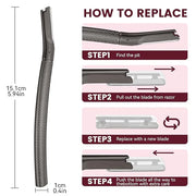 Eyebrow Razor with 12 Blades, Face Razors for Women and Men,Dermaplane Razor for Women Face, Facial Hair Removal for & Eye...