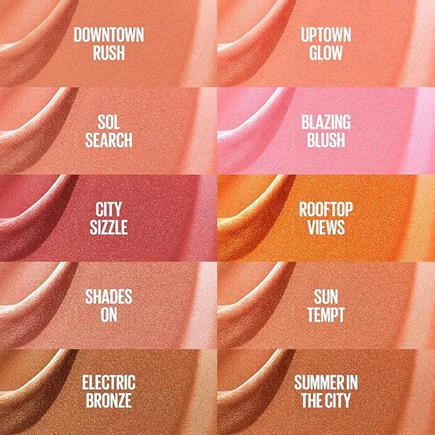 Maybelline Sunkisser Multi-Use Liquid Blush and Bronzer, Blendable, Longwear, Glowy Make Up, Summer In The City, 1 Count -...