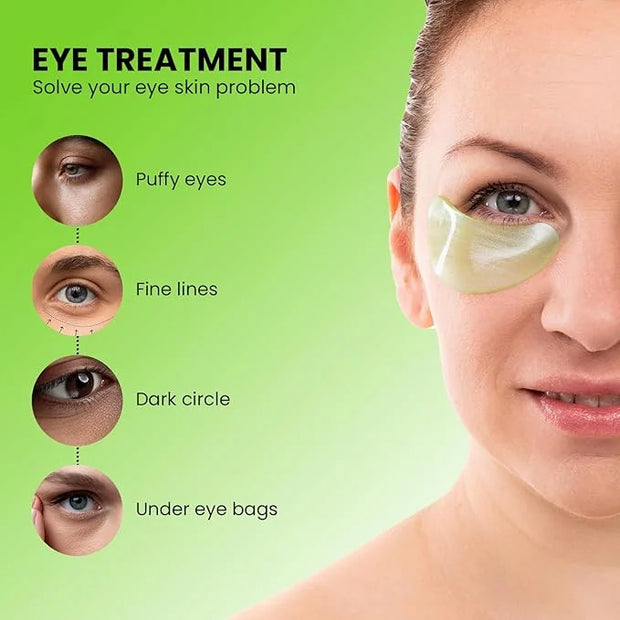 ABC Under Eye Mask for Puffy Eyes and Dark Circles - Hydrating Eye Mask Skincare, Eye Gel Pads for Eye, Reduce Wrinkles an...