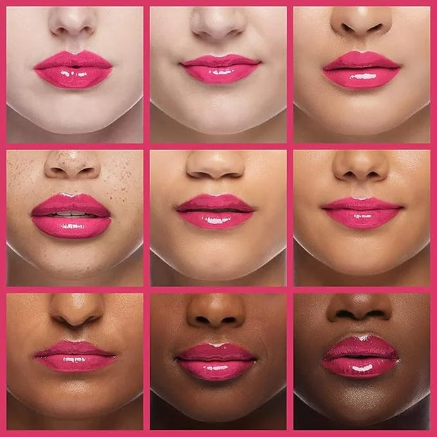 2PCS Hydrating Lip Glow Oil, Lip Oil Gloss Transparent Toot Tinted Nourishing Long Lasting Repairing Lightening Lip Lines ...