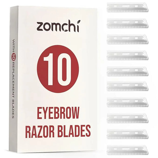 Precision Eyebrow Razor Blades - Set of 10 Replacement Blades - Product Image