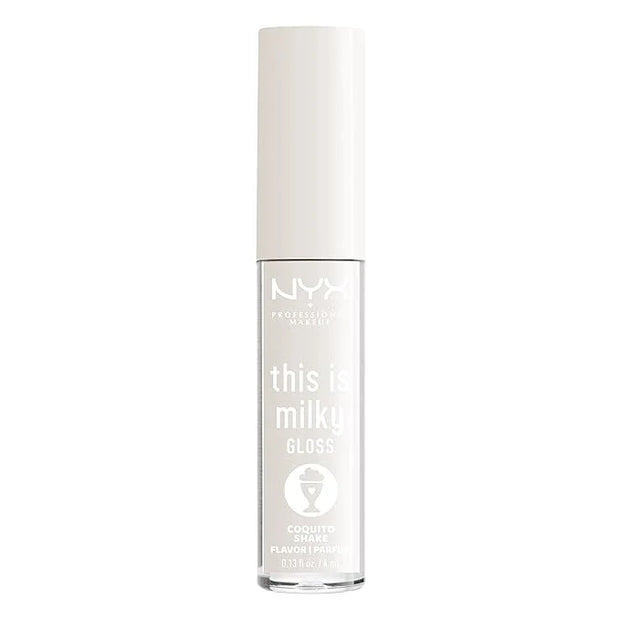 NYX PROFESSIONAL MAKEUP This Is Milky Gloss, Lip Gloss with 12 Hour Hydration, Vegan - Coquito Shake (Milky Clear) - Produ...