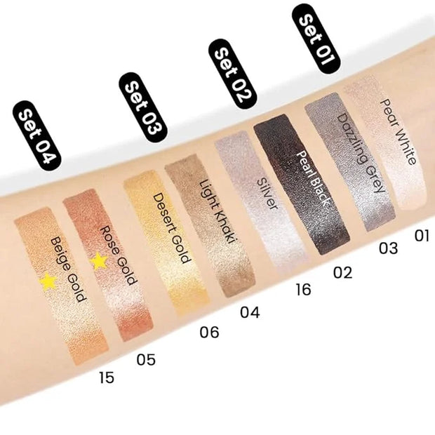 Kaely 2Pcs Cream Eyeshadow Stick Set for Eyes,Rose Gold & Beige Gold Shimmer Pen,Eye Brightener Halloween Makeup,sombras p...