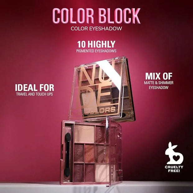 L.A. COLORS Color Block Eyeshadow, Rose CES136 - Product Image