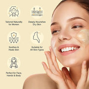 Vigority Beef Tallow and Honey Balm: Organic Grass Fed Whipped Beef Tallow for Skin - Beef Tallow Face Moisturizer Infused...