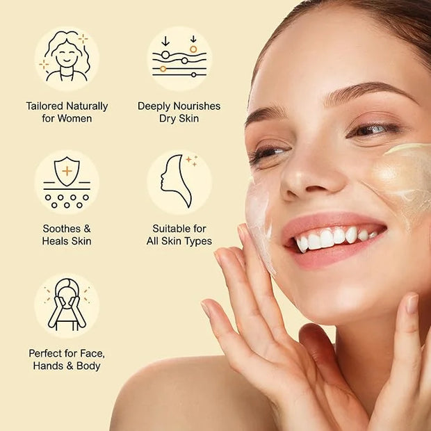 Vigority Beef Tallow and Honey Balm: Organic Grass Fed Whipped Beef Tallow for Skin - Beef Tallow Face Moisturizer Infused...